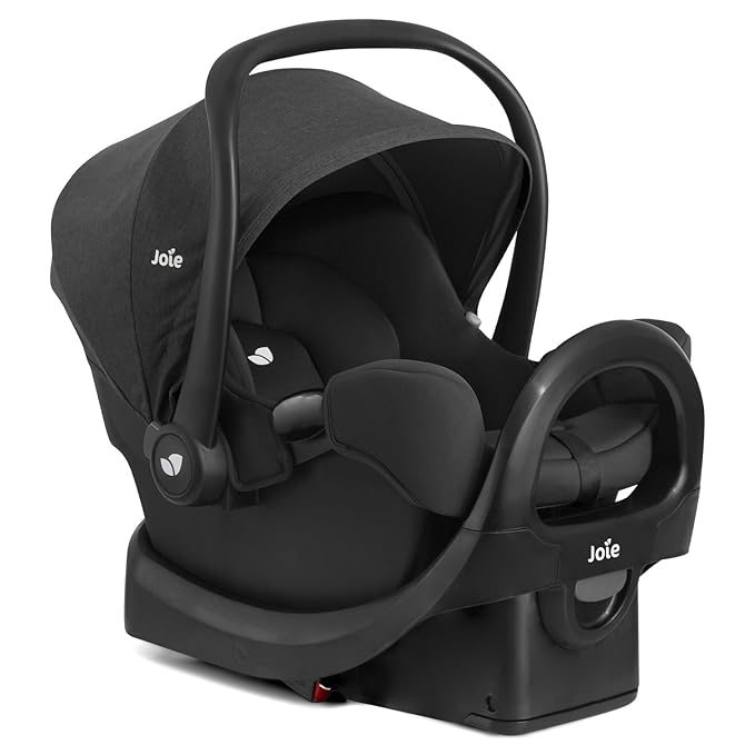 Joie, Kava and Rue Travel System - 3-in-1 Stroller, Lightweight Infant Car Seat & Anti-Rebound Base, All-Wheel Suspension, Reversible Seat (Shale)