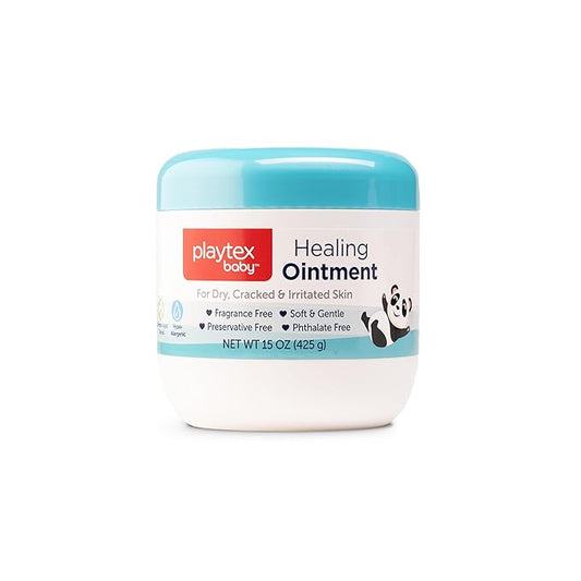 Playtex Baby Healing Ointment, 15 oz. Jar, Dermatologist Tested, Fragrance Free, Hypoallergenic, Free of Dye, Parabens and Phthalates