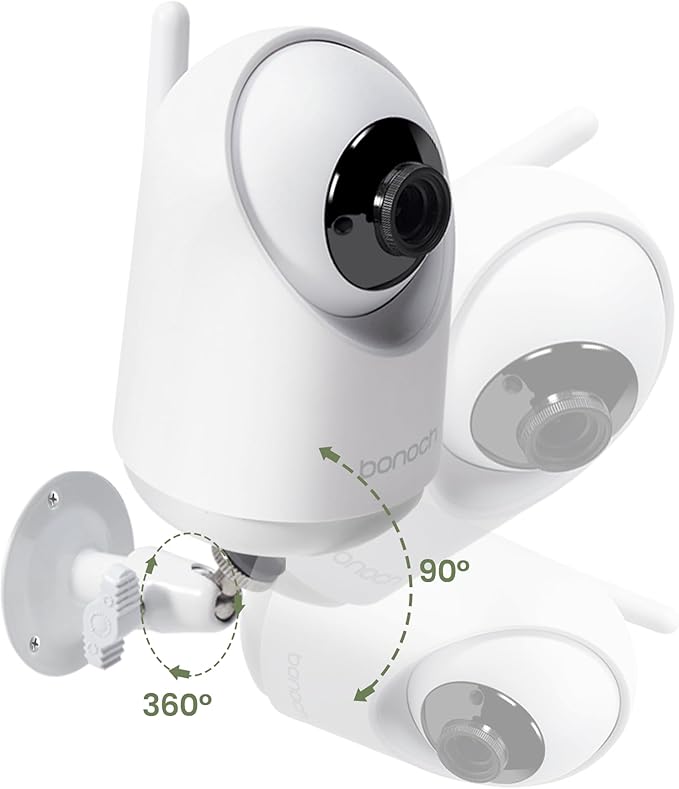 bonoch Adjustable Baby Monitor Wall Mount, Compatible Baby Camera Adjustable Metal Holder Stand (Not for Monitor, Cam Not Include)