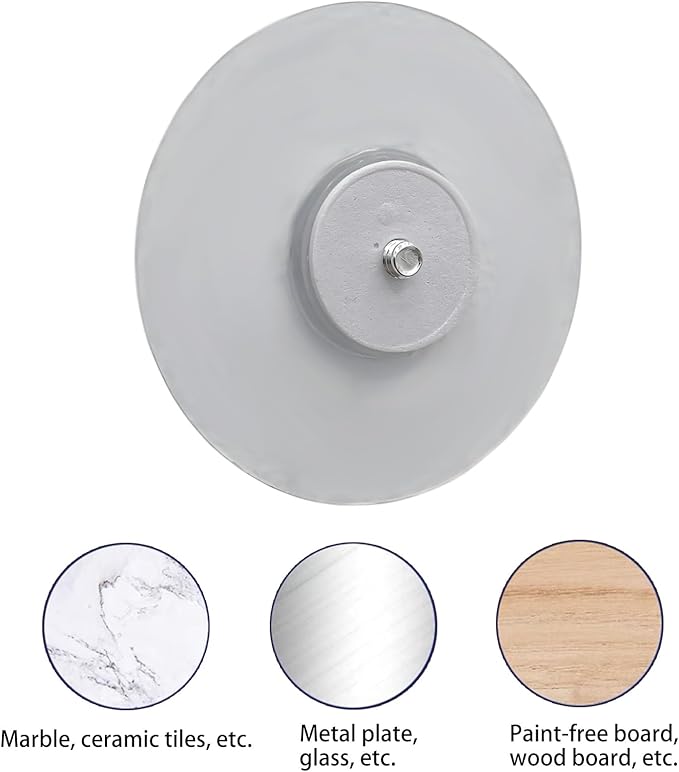 Baby Monitor Wall-Mounted Bracket for Battery-Powered Security Cameras, with Standard 1/4" Threaded Connection, Wall Sticker Installation White (Wall Stickers)