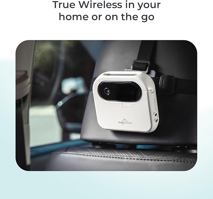 Tiny Traveler Add-On Baby Car Camera with Power Bank – 720P HD, Night Vision, Easy Install for Twins, 2 Kids, or Pets – Wireless Baby Car Camera Add-On Kit (Monitor Not Included)