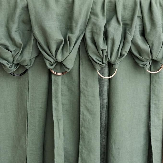 WildBird Ring Sling Baby Carrier for New Moms & Dads & Caregivers - Made from 100% European Linen - for Newborns to Toddlers Up to 35 lbs - Long 90" Size (Acadian Fabric/Gold Ring)