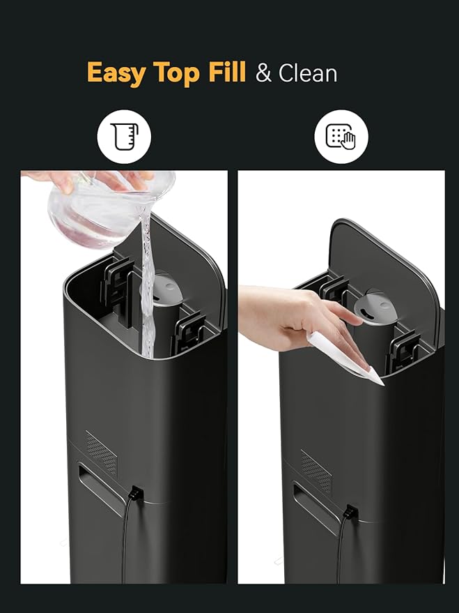 Humidifiers for Bedroom, 8L Quiet Humidifiers for Large Room with Timer, 360°Nozzle, 3 Speed Ultrasonic Cool Mist Humidifier with Humidistat for Baby, Customize humidity for Home Adults Plants