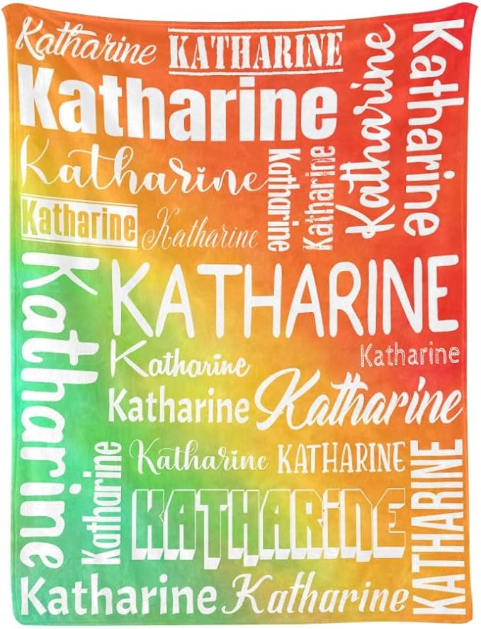 Personalized Blankets with Name Custom Blanket for Adult Kids Baby Customized Blanket Monogrammed Blankets Gifts for Women Men Girls Boys