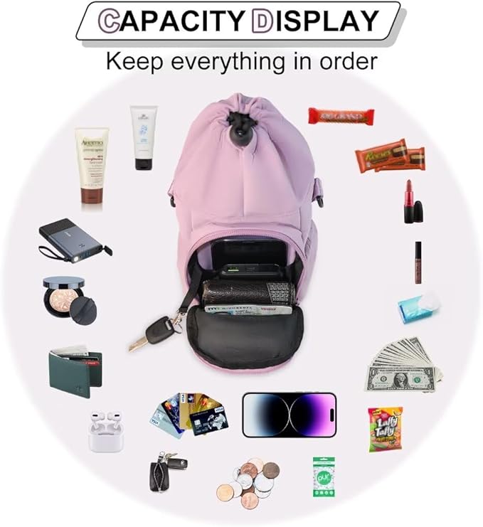 Water Bottle Holder with Strap, 4 Big Pockets with Compartment, 24oz/32oz/40oz Crossbody Water Bottle Carrier Bag