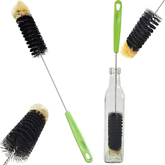16" Water Bottle Brush for Cleaning, Dokpod Long Handle Bottle Cleaner Brush, Narrow Bottles Scrubber Brushes, Hummingbird Feeder Cleaning Brushes, Cup Cleaner Brushes, for Meat Grinder, for Pipe