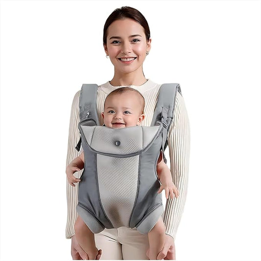 Ergonomic Baby Carrier with Adjustable Strap,4-in-1 Newborn to Toddler Carrier,Breathable Mesh Baby Carrier for Summer,Compact for Travel & Outdoor Adventures,Ideal for Infants 0-3 Years