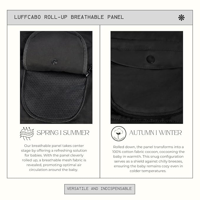 All-Season Ergonomic Baby Carrier, Breathable Baby Carrier Newborn to Toddler (8-33lbs), Toddler Carrier, Infant Carrier with Temperature Control Panel Design (Olive Black)