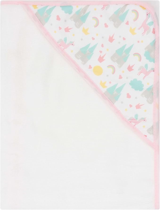 Hooded Baby Towels 3-Pack – Soft Baby Bath Towels with Hood for Newborns & Toddlers, Baby Hooded Towel Set, 30" x 26" (Baby Unicorn)