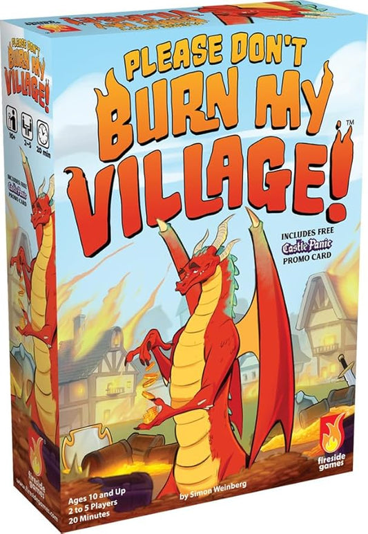 Fireside Games Please Don’t Burn My Village Ages 10+ | 2–5 Players | Competitive Gameplay | Strategic Card Game