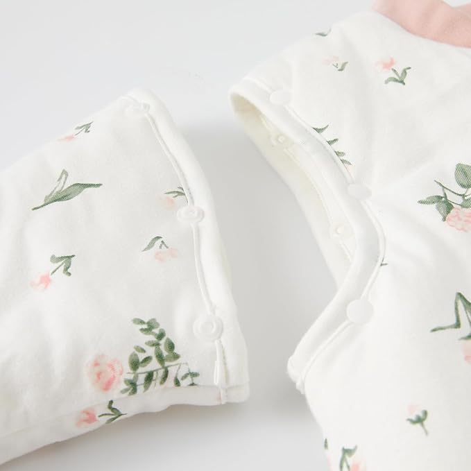 Duomiaomiao 3.5 TOG Baby Sleep Sack Cotton Winter Long Sleeve Baby Wearable Blanket, Super Warm Quilted Comfy Toddler Sleeping Sack