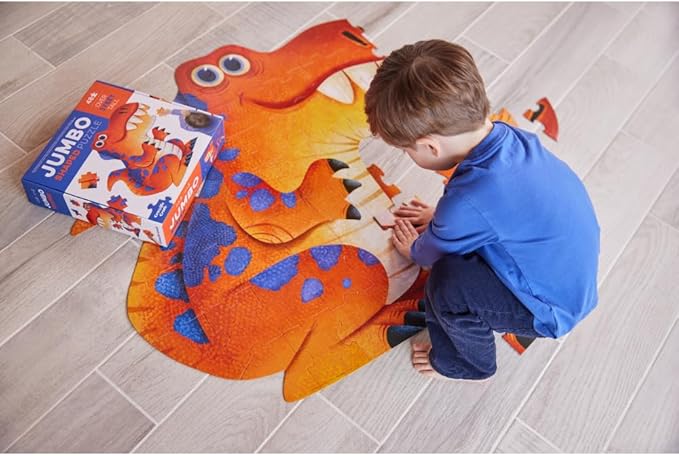 Crocodile Creek Above + Below 48-Piece Jigsaw Floor Puzzle - Fun Floor Puzzles for Kids Ages 4-8, Jumbo Dinosaur