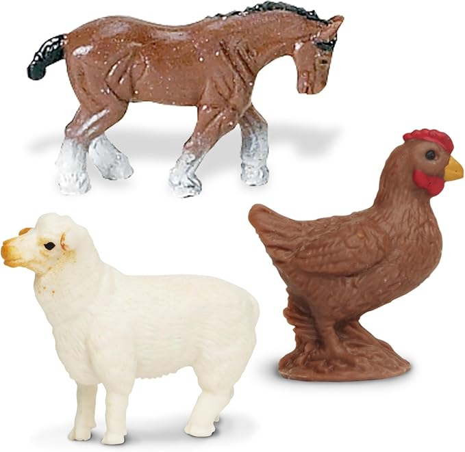 Safari Ltd. Farm Fun Pack - Mini Figures of Farm Animals - Educational Toy Set for Boys, Girls, and Kids Ages 5+