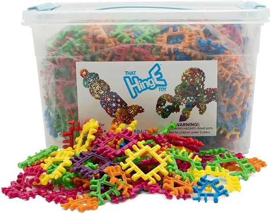 That Hinge Toy 504 Piece Extreme Builder Set - Original Colors - STEM Construction Toy Building Block Set