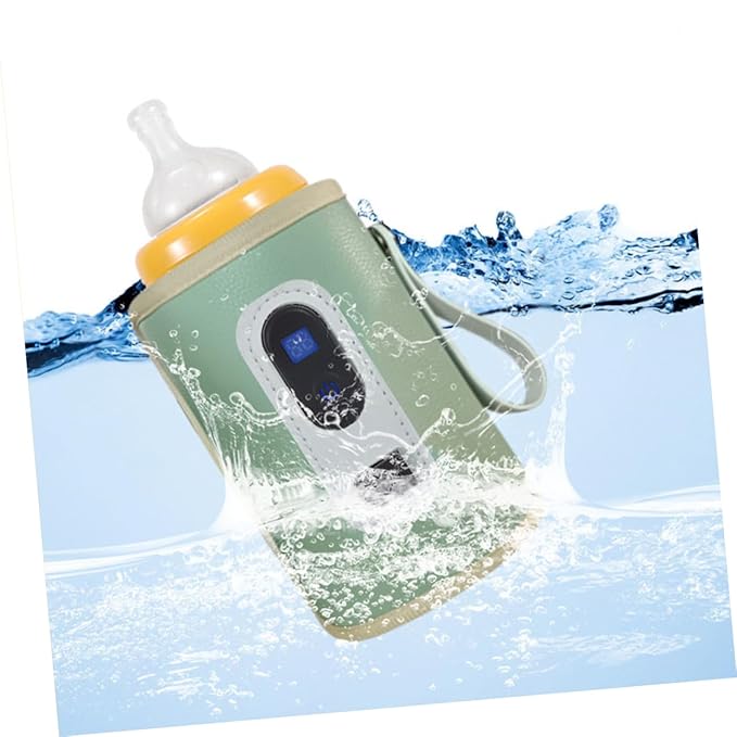 Bottle Warmer Breast Milk Bottles Bottle Sterilizer and Dryer Breastmilk Warmer Travel Assocories Calentador De Bottles Feeding Bottle Digital Display Oxford Cloth, 30.5x14cm, Green