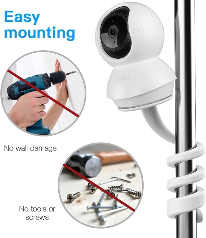 Baby Monitor Flexible Mount for TP-Link Tapo C200 C210 Cameras (Twist)