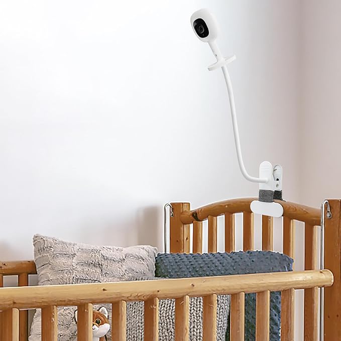Baby Monitor Mount Compatible with Nanit Pro Smart Baby Monitor & Flex Stand Flexible Long Gooseneck Arm Also for Cameras with 1/4 Screw Mount Baby Camera Holder Stand