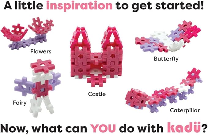 KADU Taffy 80 Piece Set - STEM/STEAM Building + Construction Toy, for Open + Imaginative Play