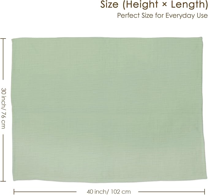 Baby Blankets for Boys Girls, Soft Nursery Minky Blankets with Muslin and Dotted Fleece Back 30x40 inches, Receiving Bed Quilt for Newborn, Infants, Toddlers (Green)