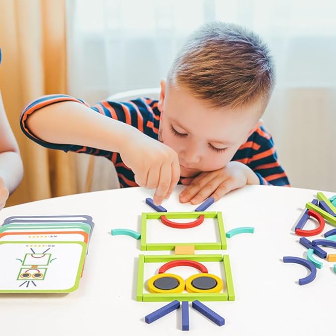 Winbar Kids Toys for Creative Learning, Building Educational Resources Toys for Preschool and Kindergarten Boys and Girls Matching Blocks Logical Educational Classroom Family Game Toy