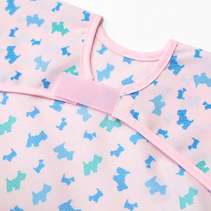 Long Sleeve Waterproof Bib for Toddlers – Feeding Smock for Baby Mealtime, Self-Feeding, Painting & Messy Play, BPA-Free