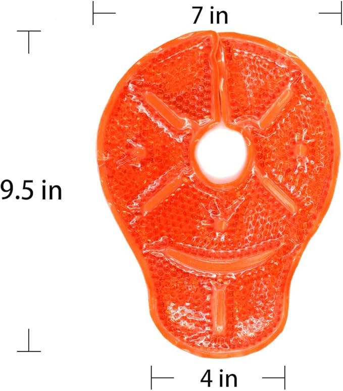 Reusable Breast Therapy Pack, Breast Ice Packs, Breastfeeding Essentials, for Breastfeeding Relief, Nursing Pain, Engorgement, Swelling Augmentation, Mastitis, Mastectomy Recovery, 2 Pack Orange