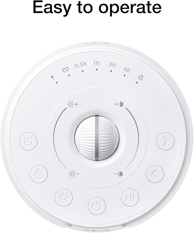 Sound Machine LEICEX White Noise Machine - 30 Soothing Sounds, 10 Colors Night Light, Rechargeable Battery- Travel Portable Sound Machine for Sleep Baby Adults, Perfect Sleeping Companion