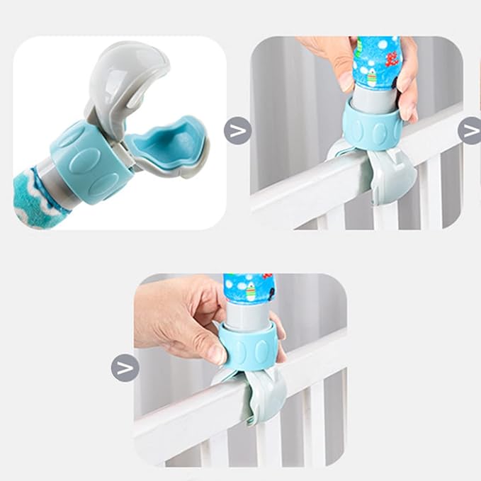 Caterbee Baby Bouncer Toy bar, Clip on Crib & Pram Activity Bar Toy Travel Arch Bassinet Toys for Toddlers (Animal)