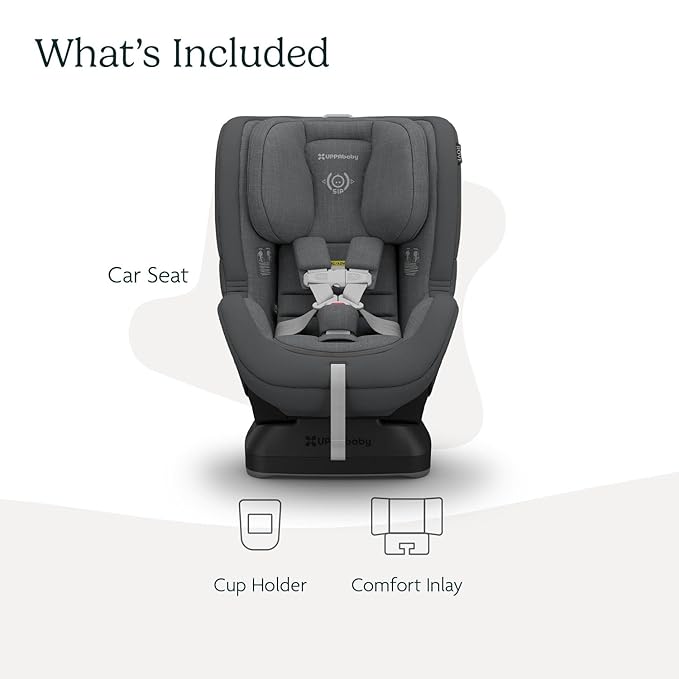 UPPAbaby Rove Convertible Car Seat - 2-in-1 Rear + Forward Facing - Quick + Secure 3-Step Install - Intuitive Safety Technology + Comfort Features - Cup Holder Included - Greyson (Grey Mélange)