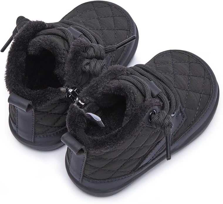 BMCiTYBM Baby Boy Girl Snow Boots Waterproof Winter Warm Booties Nonslip Lightweight Outdoor Shoes for First Walkers 6 9 12 18 24 Months(Infant/Toddler)