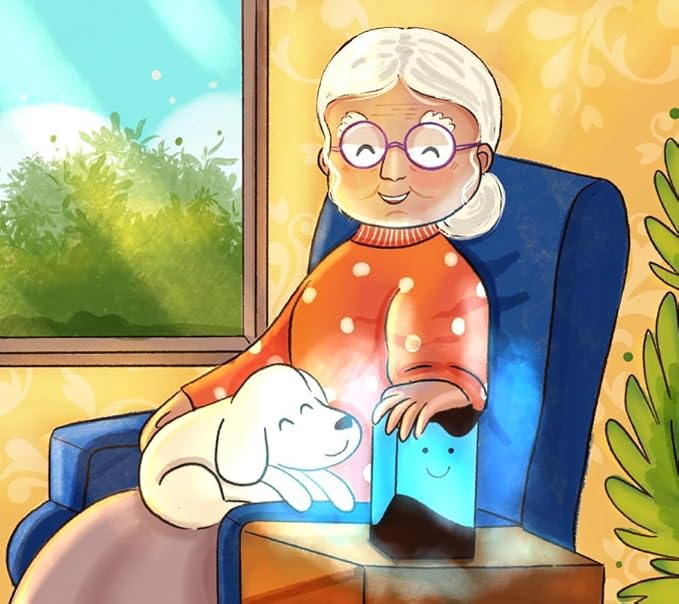 ZOCI VOCI Telepathy Toddlers - Cute Long Distance Lamp - No Subscription Required | Send Color Messages to Loved Ones who Stays Apart | Long Distance Friendship Gifts for Fathers Day (Smile)