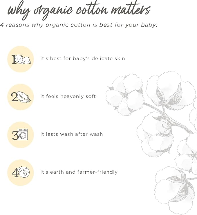 Burt's Bees Baby Hooded Towels, Absorbent Knit Terry, Super Soft Single Ply, 100% Organic Cotton