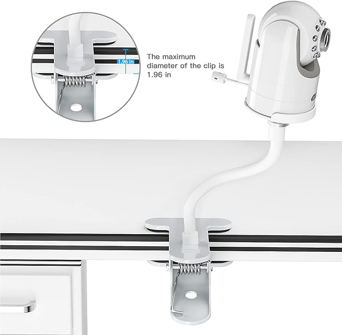 Baby Monitor Mount, Universal Baby Camera Holder Baby Camera Stand for Crib Nursery, Compatible with Infant Optics DXR-8 and DXR-8 PRO