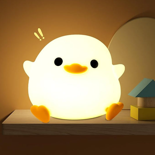 Duck Night Light, Cute Duck Gift for People, Dormitory Decorative Light, ABS+SIL, Touch Control, Portable Rechargeable Dimmable, Best Choice for Gift Giving (DoDo Duck)