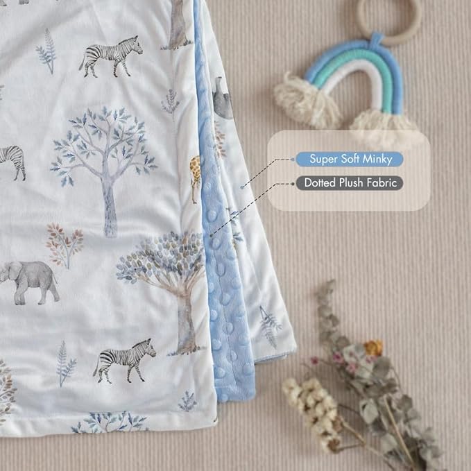 Soarwg Kids Baby Blanket Unisex Newborn, Super Soft Comfy Blankets, for Toddler Baby Nursery Bed Blanket Stroller Crib Shower Gifts, 30 x 40 Inch