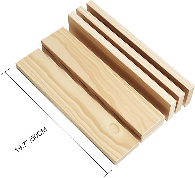 Large Open Ended Wooden Building Blocks for Kids 44 lb, 19.7″ Giant Natural Pine Rectangular Wood Building Toys 32pcs，XXL STEM Construction Toys for Toddlers, Birthday Gift for Kids Ages 4-12 (Large)