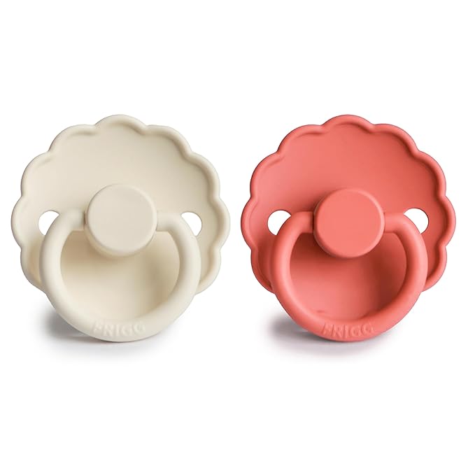 FRIGG Daisy Silicone 2-Pack Cream/Poppy - Size 1