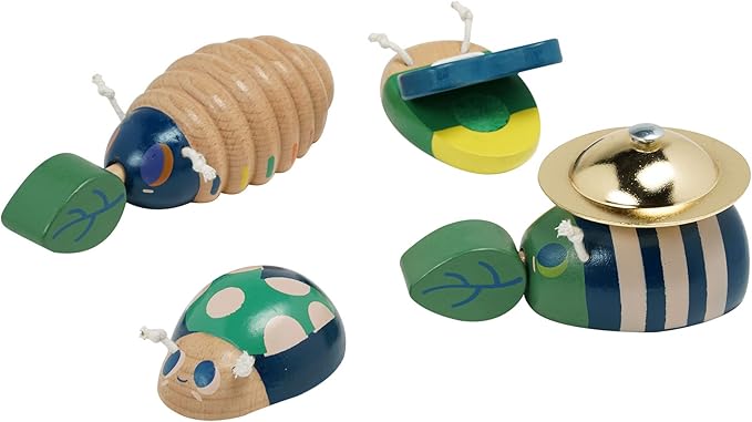 Manhattan Toy Folklore Bug Quartet 4-Piece Musical Wooden Toy Set for Toddlers
