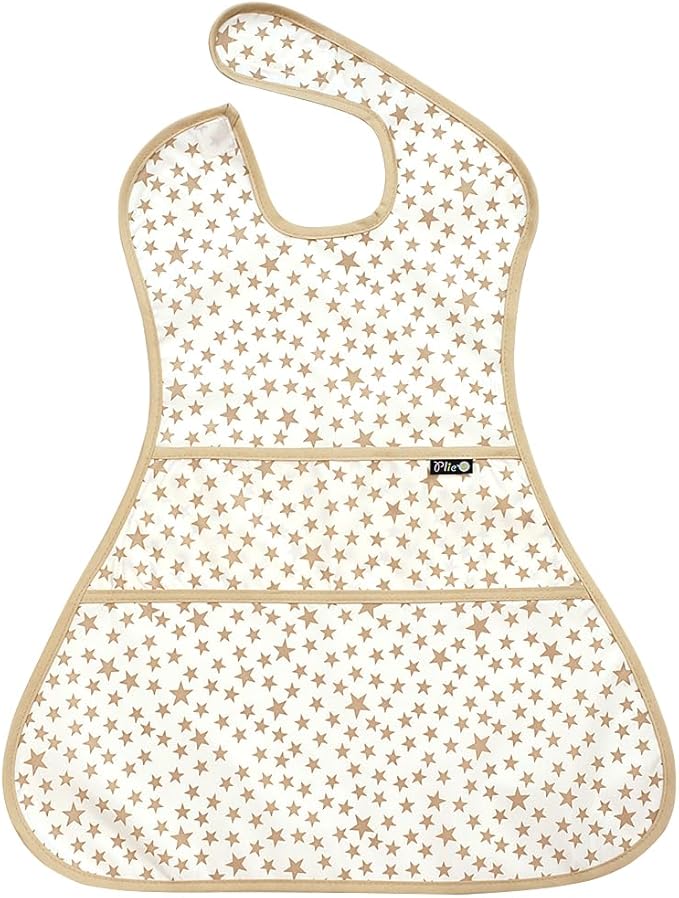 Full Coverage Waterproof Feeding Bib for Toddlers – Extra Long Apron Bib for Mealtime, Self-Feeding, BPA-Free