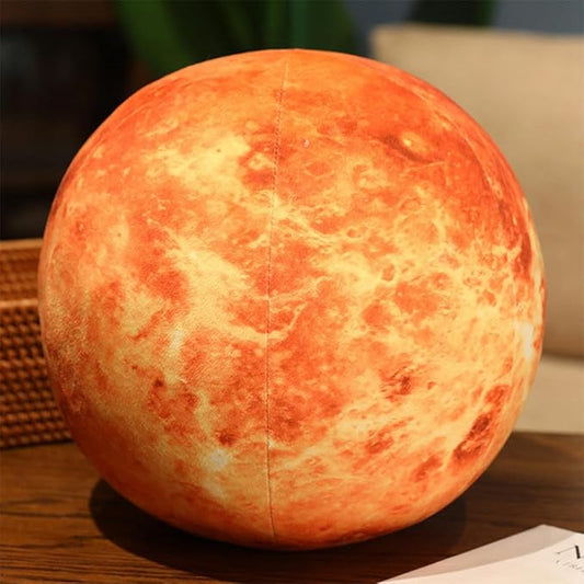 Ultra-ealistic 3D Planet ，Moon ，Earth，The Sun,Pillow Plush Toys,for Kids Teens Adults, for Teachers and Parents, Educational Toy Learning, 10.6 in (Venus)
