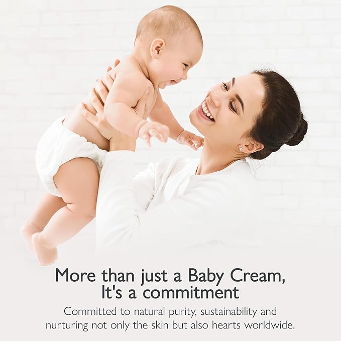 SoCal Suds & Company - Natural & Organic Baby Cream - Gentle Moisturizing Cream for Infant Skin, Nourishing with Aloe, Shea Butter & Coconut Oil, Tender Newborn Skincare - Fragrance Free, 8oz