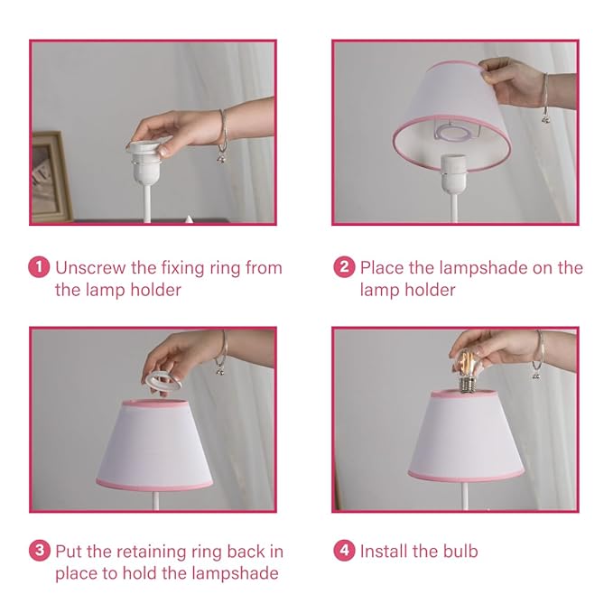 Whale Lamp,Kids Lamp, Night Lights,lamp with Fabric Lampshade, Compatible with E26 Bulb, USB Interface, Perfect for Girls' Room, Ideal Gift Choice