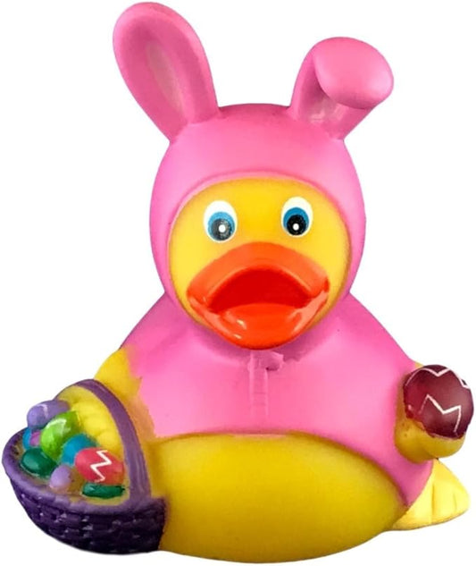 3" Easter Rubber Duck [Sealed Hole, Floats Upright] - Baby Safe Bathtub Bathing Toy