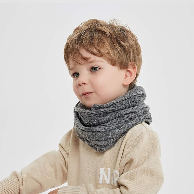 LMLALML Boys Winter Hat Earflap Knitted Beanie for Kids Warm Fleece Lined Thicken Hat for Baby