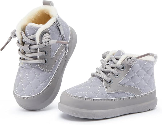 BMCiTYBM Baby Boy Girl Snow Boots Waterproof Winter Warm Booties Nonslip Lightweight Outdoor Shoes for First Walkers 6 9 12 18 24 Months(Infant/Toddler)