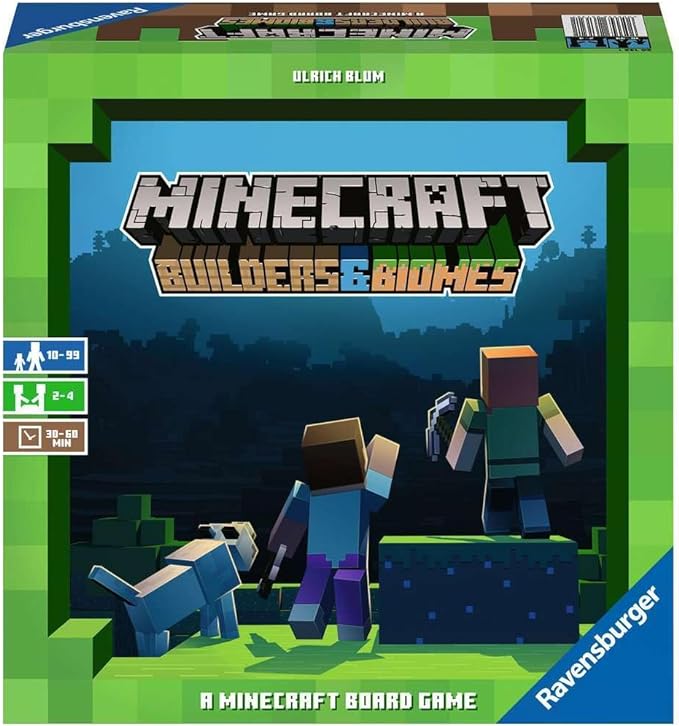 Ravensburger Minecraft: Builders & Biomes - Engaging Strategy Board Game | Ideal for 2-4 Players | Perfect for Ages 10 & Up | Authentic Minecraft Experience | Great Gift for Minecraft Enthusiasts