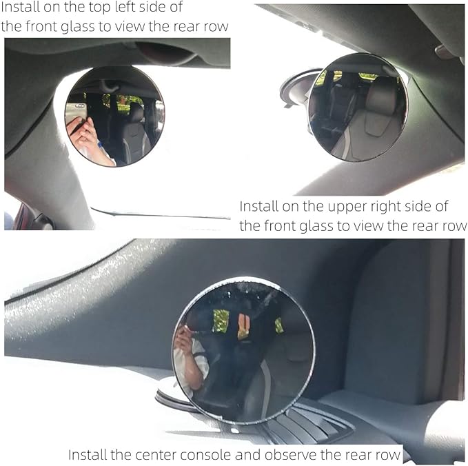 Blind area mirror of rear rear view mirror of baby car Observe convex side mirror of blind area on both sides of car Adjustable front mirror of baby car