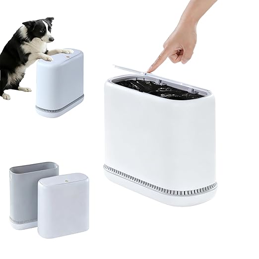 MOPALL Dog Proof Trash Can, 3.3 Gallon Slim Bathroom Trash Can with Locking Lid, Pet Proof Small Garbage Can, Compact Narrow Waste Bin for Bathroom, Kitchen, Office, Bedroom, White