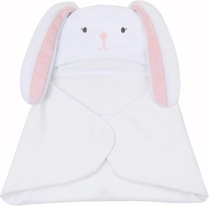 Lambs & Ivy Baby/Infant Luxury Cotton Terry Bunny Hooded Bath Towel