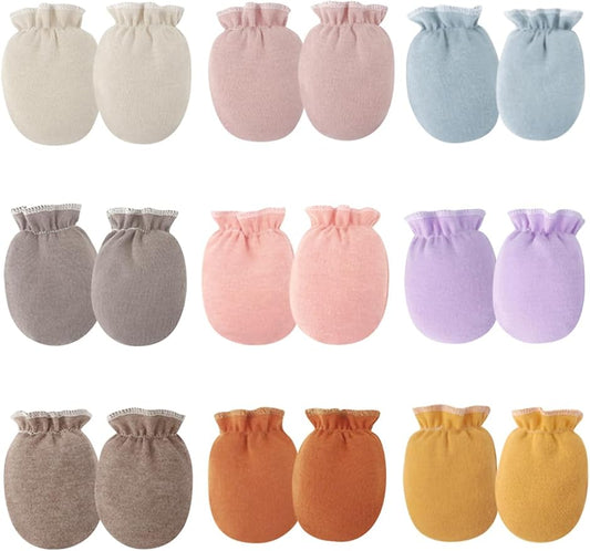 Cute Baby Mittens Newborn, No Scratch Baby Boy Mittens, Baby Girl Hat Gloves for Toddlers, Infant, Newborn